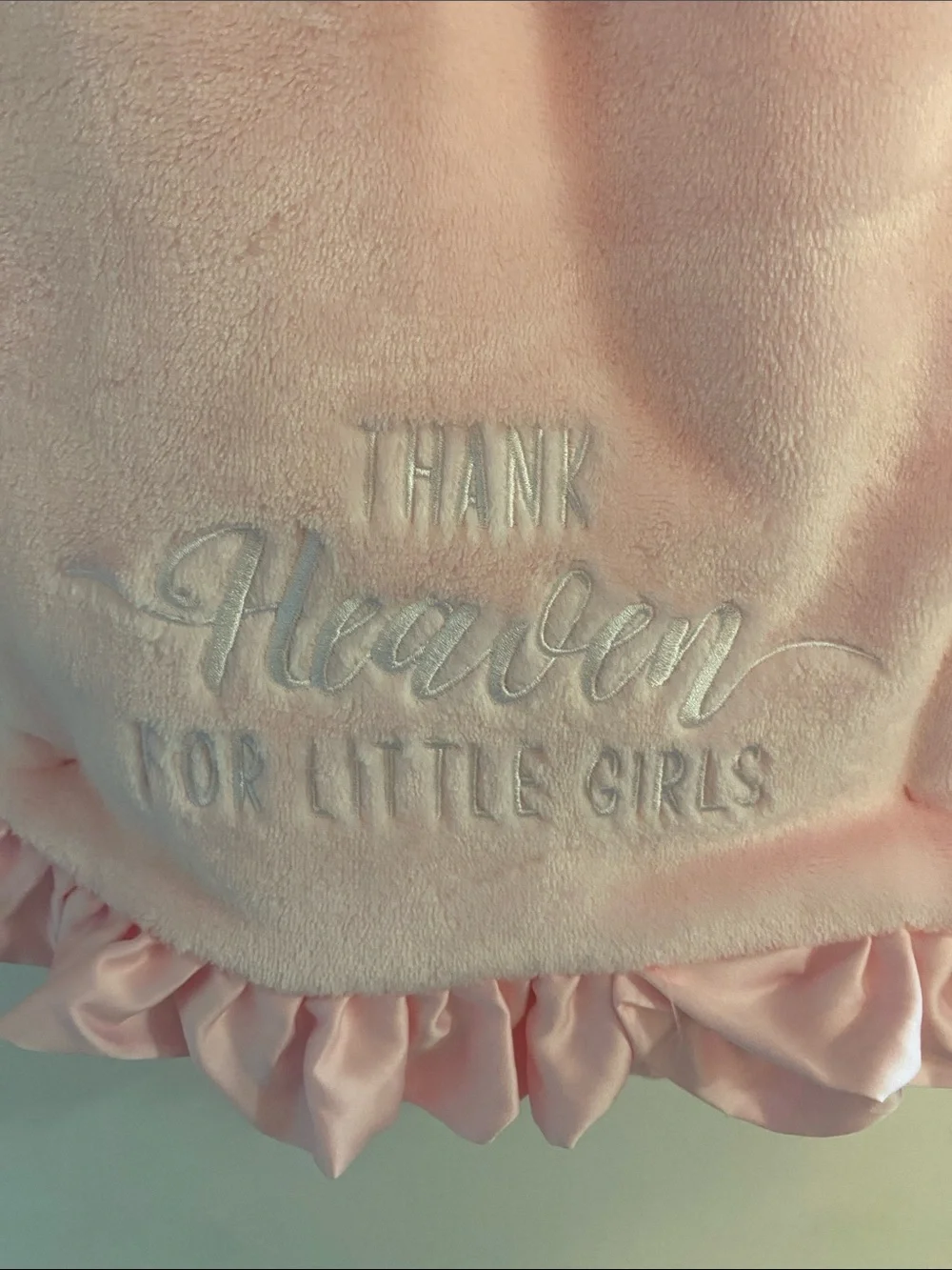 Plush Pink Little Girls Blanket